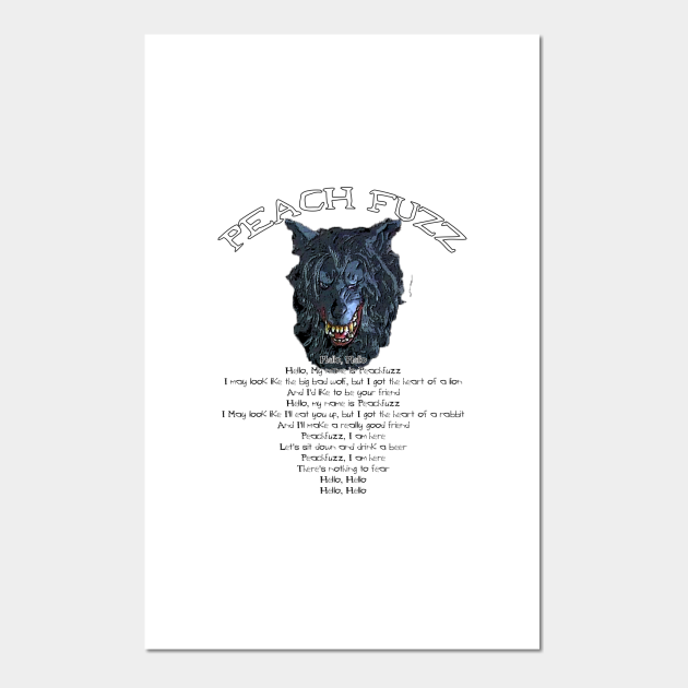 Peach Fuzz song Lyrics. Creep movie Creep Posters and Art Prints TeePublic